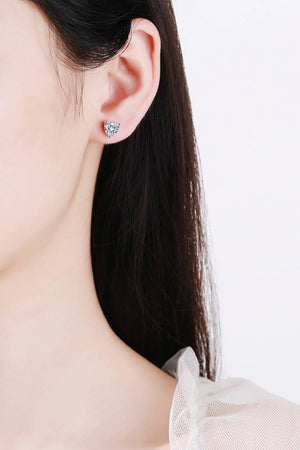 IREP Stealth Wealth Xida Moissanite Heart-Shaped Earrings Earrings iRepBrand