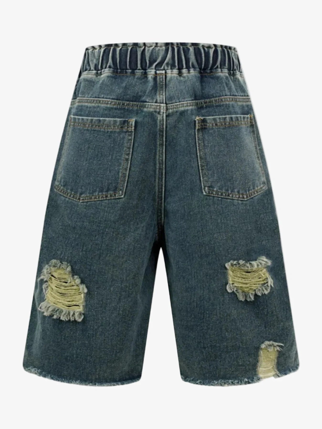 IREP Stealth Wealth Yakumo Distressed Cargo Denim Shorts Shorts iRepBrand