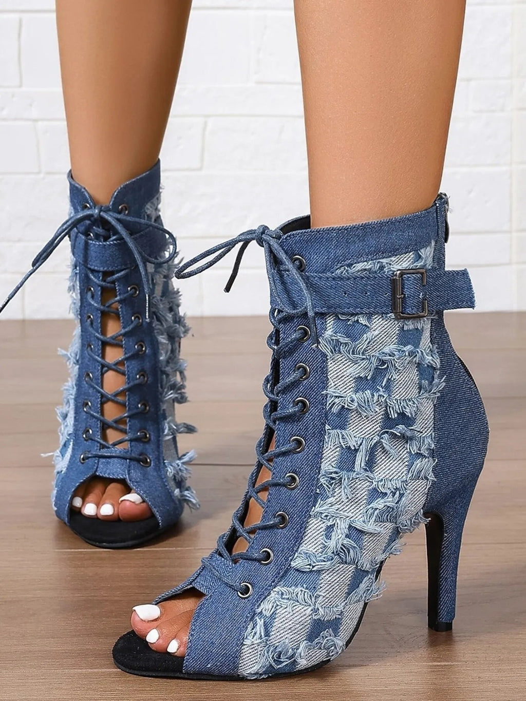 IREP Stealth Wealth Yusra Denim Ankle Boots Shoes iRepBrand