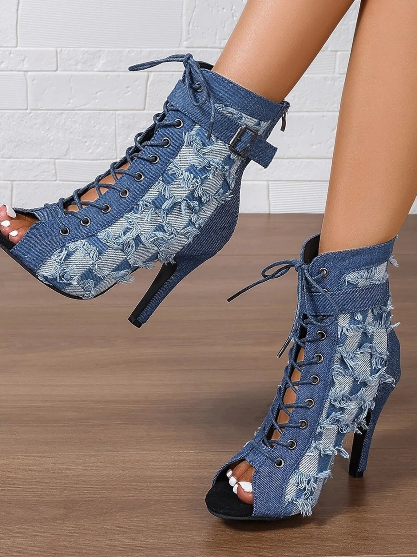 IREP Stealth Wealth Yusra Denim Ankle Boots Shoes iRepBrand