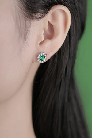 IREP Treaty 1 Carat Lab-Grown Emerald Stud Earrings Earrings iRepBrand