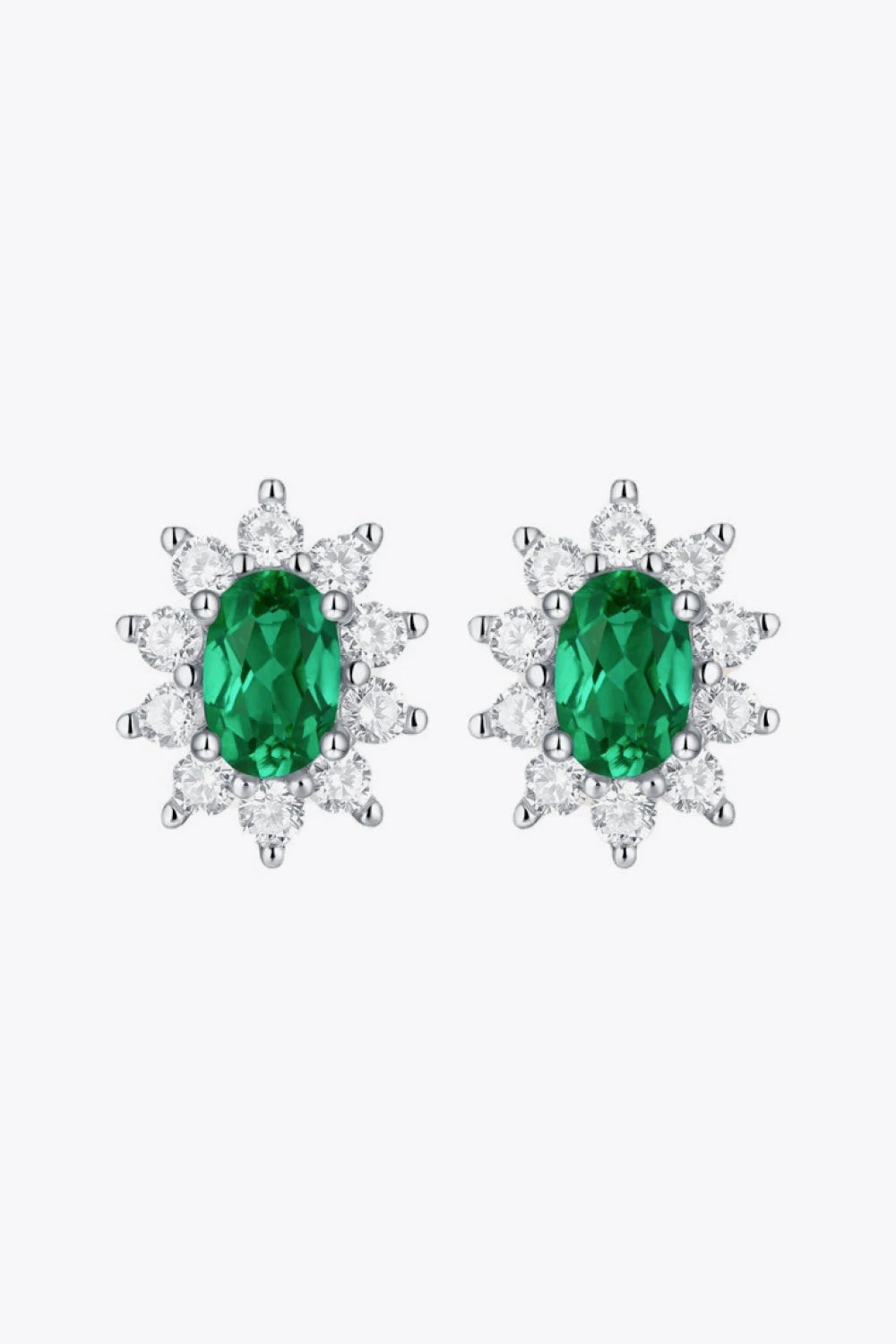 IREP Treaty 1 Carat Lab-Grown Emerald Stud Earrings Earrings iRepBrand