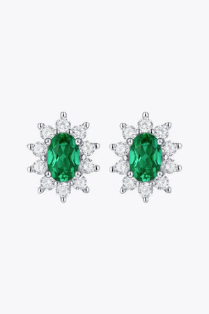 IREP Treaty 1 Carat Lab-Grown Emerald Stud Earrings Earrings iRepBrand