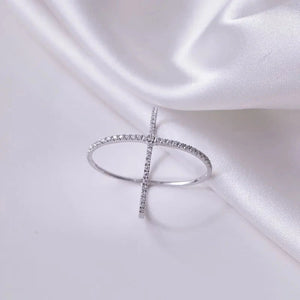 IREP Valery Moissanite Crisscross Ring RIng iRepBrand