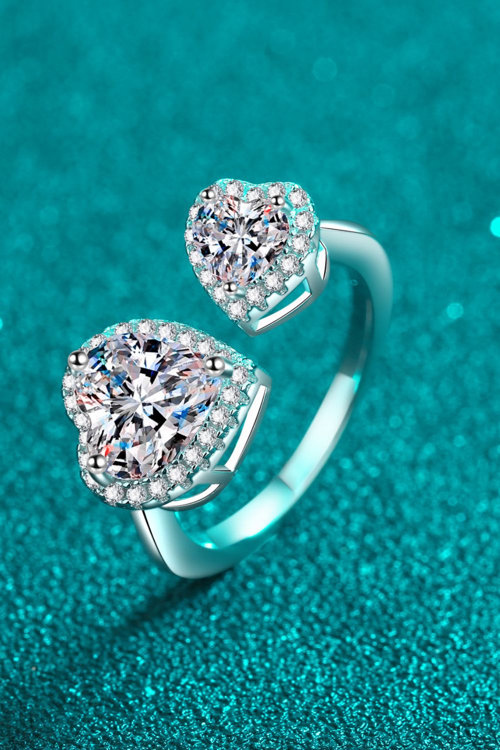 IREP Yara Moissanite Open Heart Ring Ring iRepBrand
