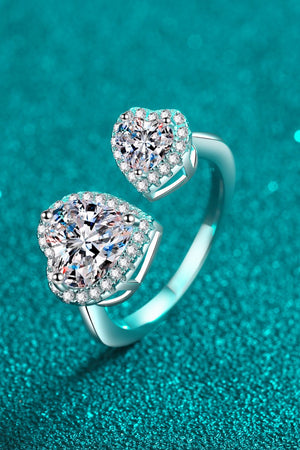 IREP Yara Moissanite Open Heart Ring Ring iRepBrand