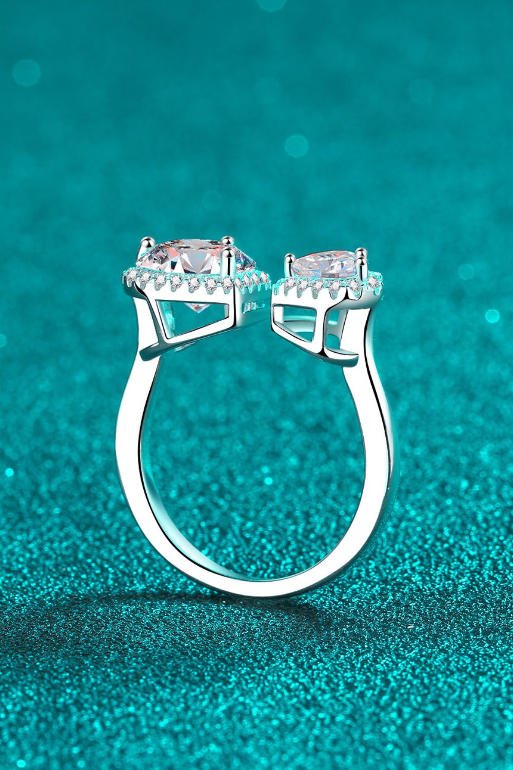 IREP Yara Moissanite Open Heart Ring Ring iRepBrand