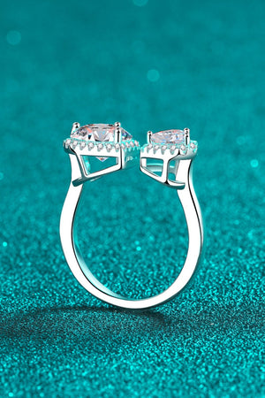 IREP Yara Moissanite Open Heart Ring Ring iRepBrand