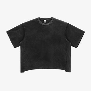 IREP Raw Edge Snow Washed Boxy T-Shirt ODMPOD 