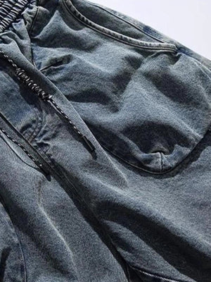 Men's Washed Loose Fit Denim Shorts Trendsi 