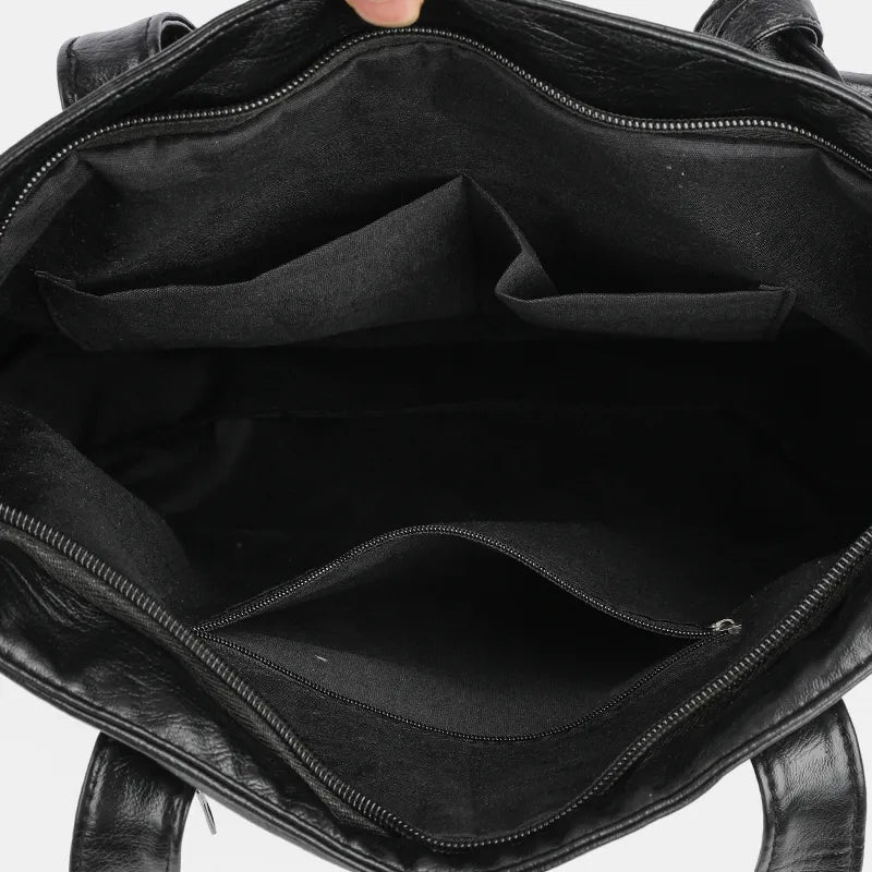 PU Leather Medium Handbag Trendsi 