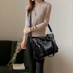 PU Leather Medium Handbag Trendsi 