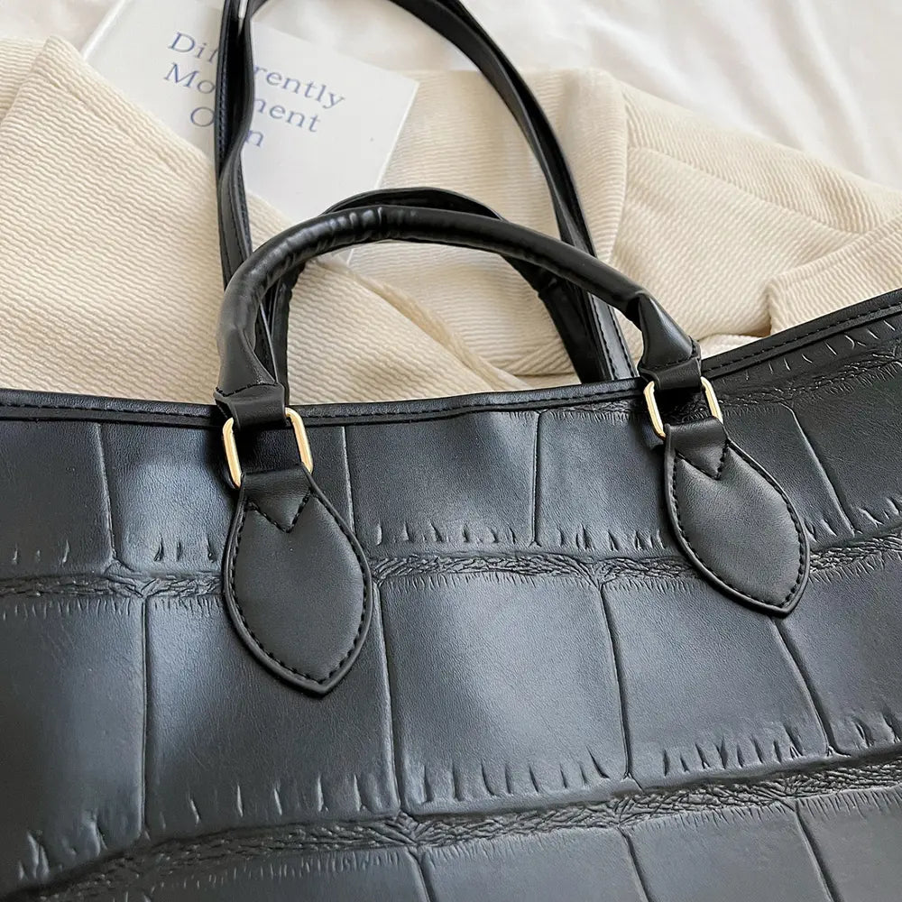 PU Leather Tote Bag Trendsi 