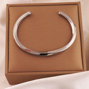 IREP Silver Mobius Open Bangle Bracelet IREPBRAND 