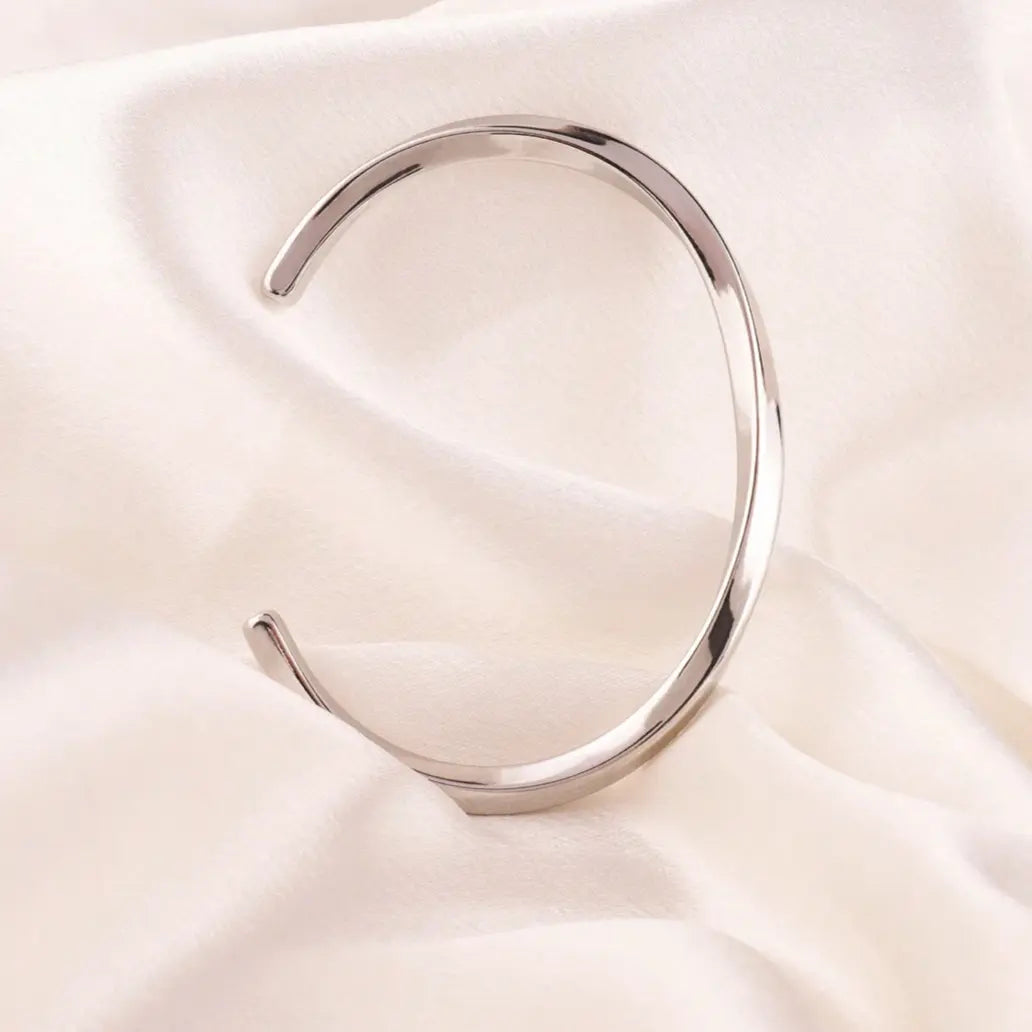 IREP Silver Mobius Open Bangle Bracelet IREPBRAND 