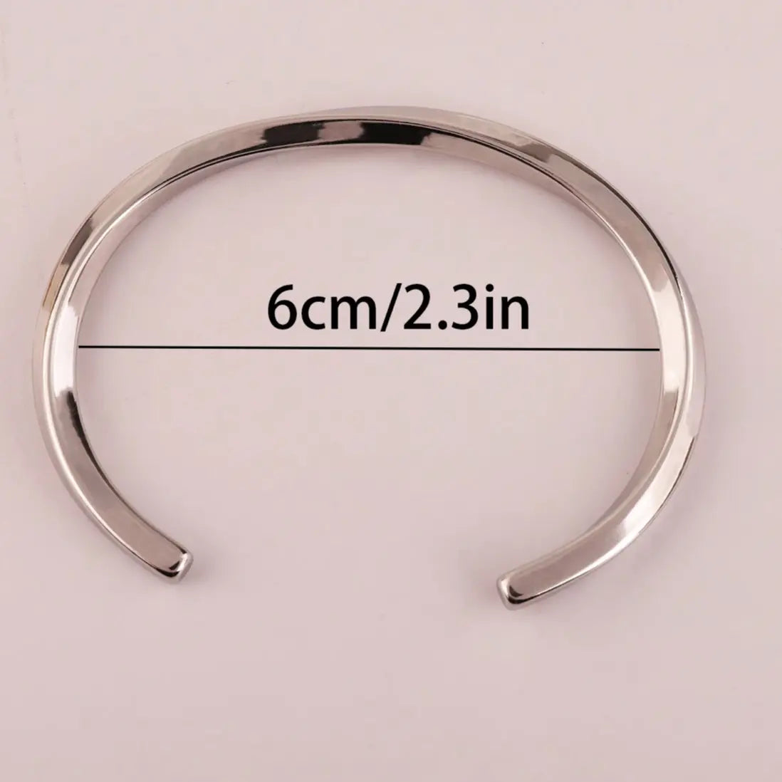 IREP Silver Mobius Open Bangle Bracelet IREPBRAND 