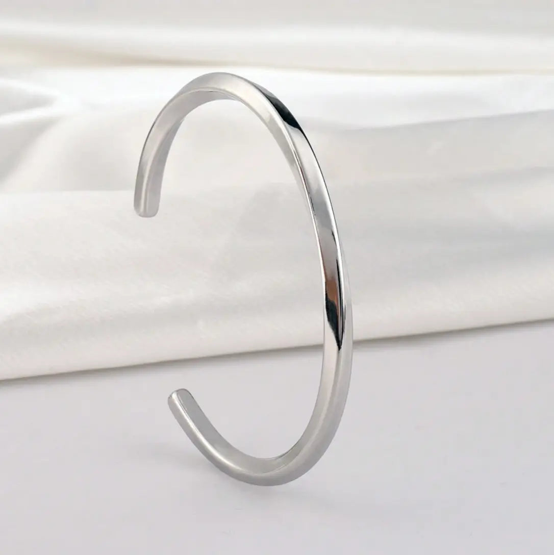 IREP Silver Mobius Open Bangle Bracelet IREPBRAND 
