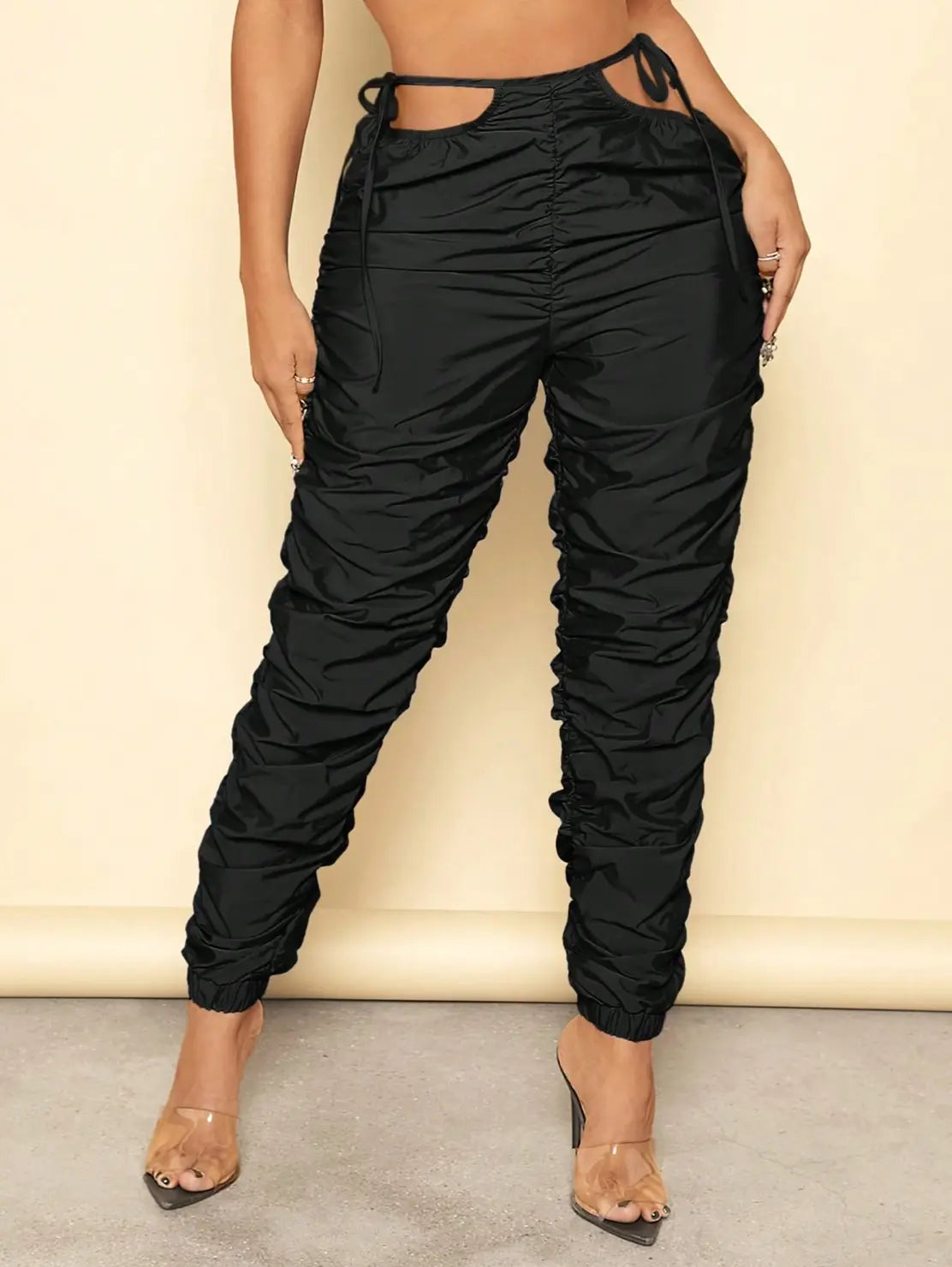 IREP Sporty Pleated Stacked Women Pants IREPBRAND 