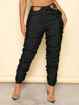 IREP Sporty Pleated Stacked Women Pants IREPBRAND 