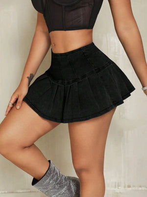 IREP Solid Color Simple Style Women Skirt IREPBRAND 
