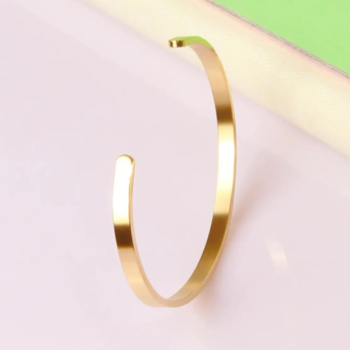 IREP 18k Gold Plated Minimalist Cuff Bangle IREPBRAND 