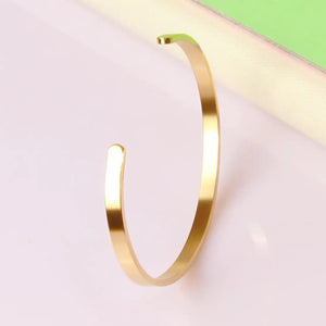 IREP 18k Gold Plated Minimalist Cuff Bangle IREPBRAND 