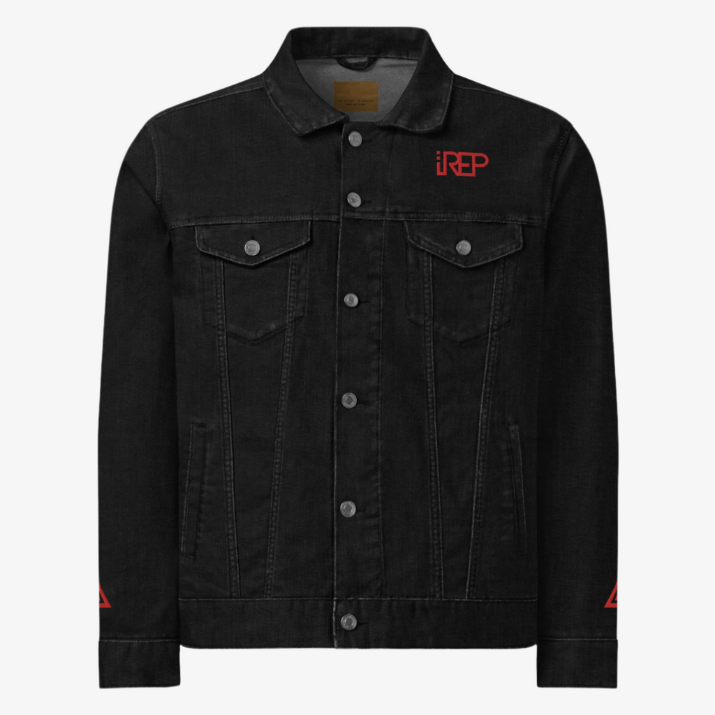 IREP Denim Jacket - Black/Red