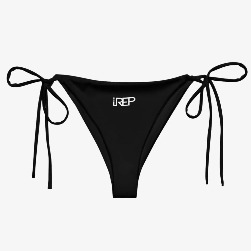 IREP String Bikini Bottom - Black Printful 