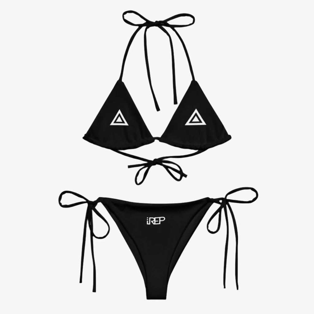 IREP String Bikini Set - Black Printful 