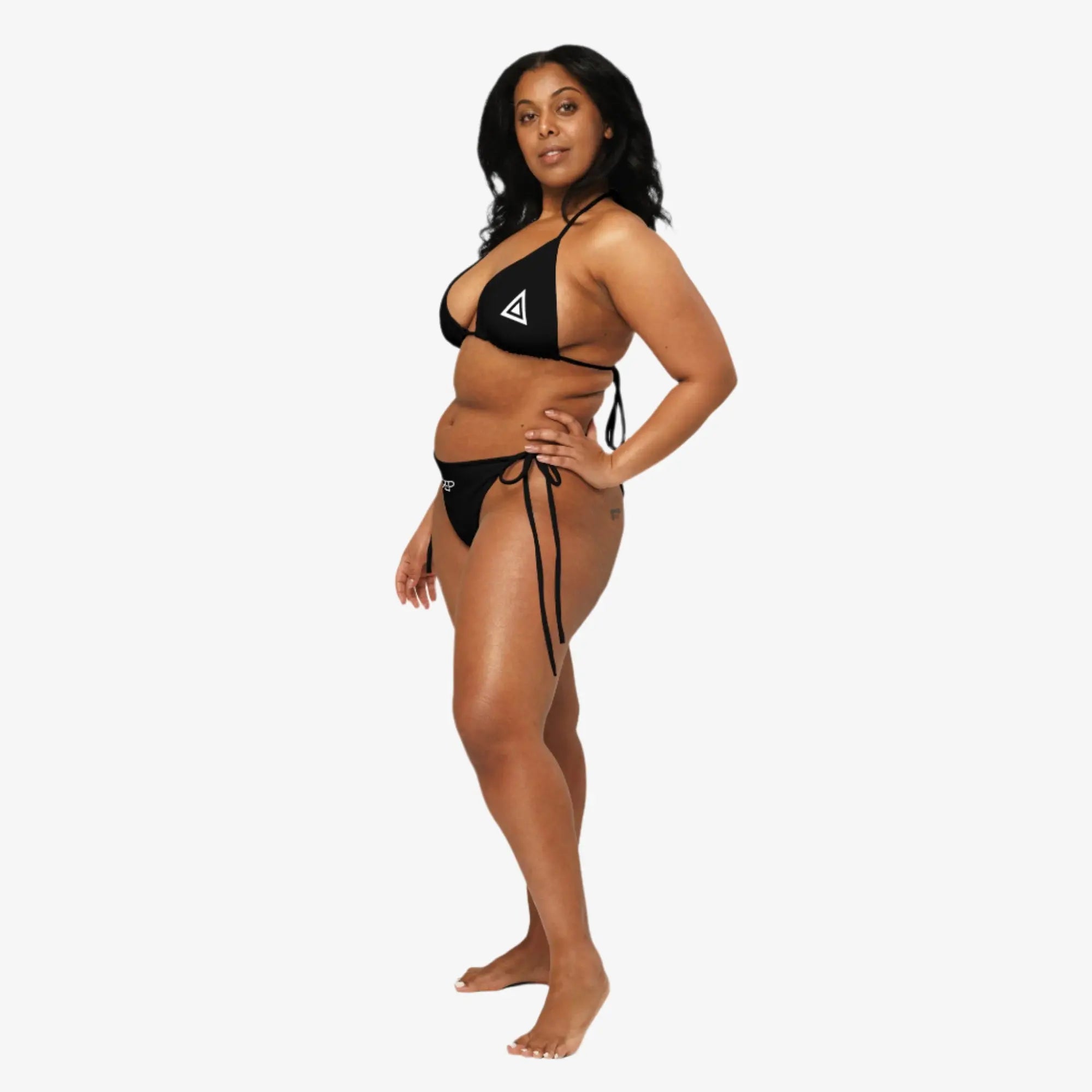 IREP String Bikini Set - Black Printful 