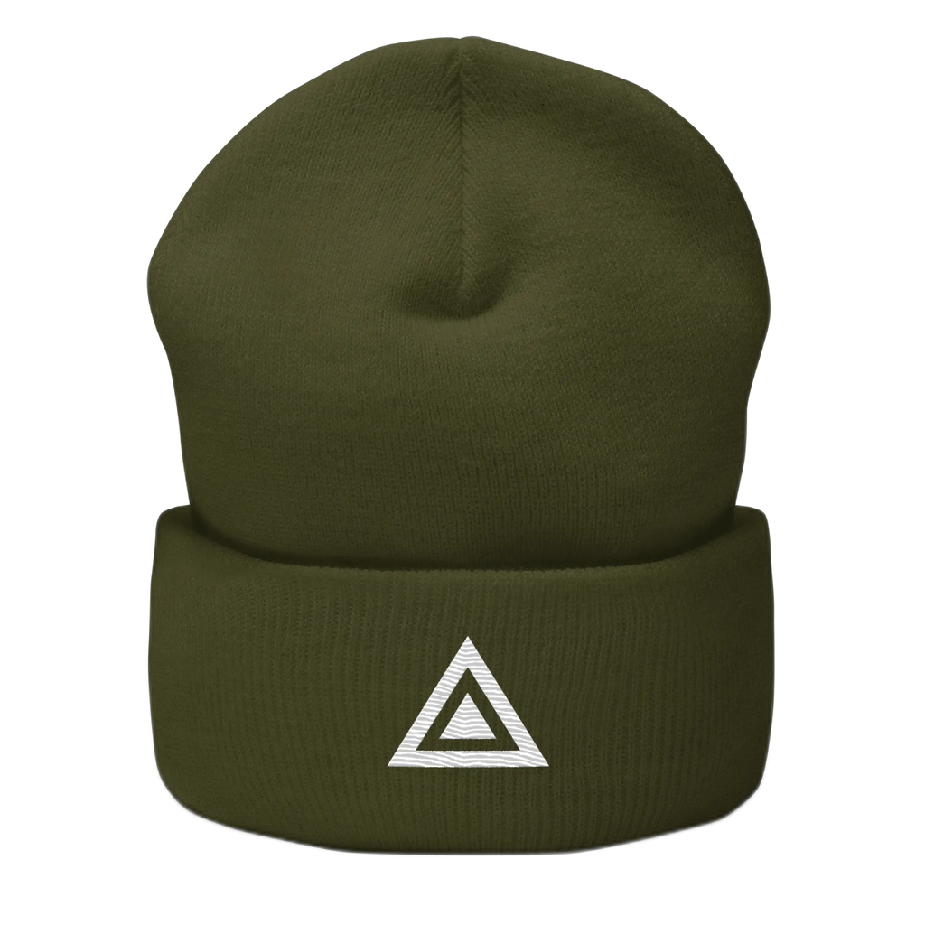 IREP Limited Edition TRISEPTA Triangle Beanie - Olive/White - iRepBrand