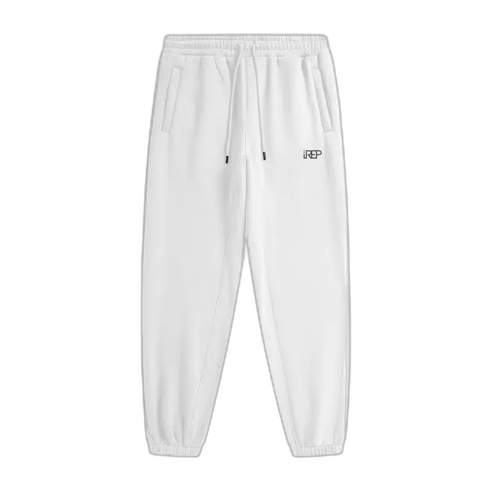 IREP Classic Sweatpants - White/Black - iRepBrand