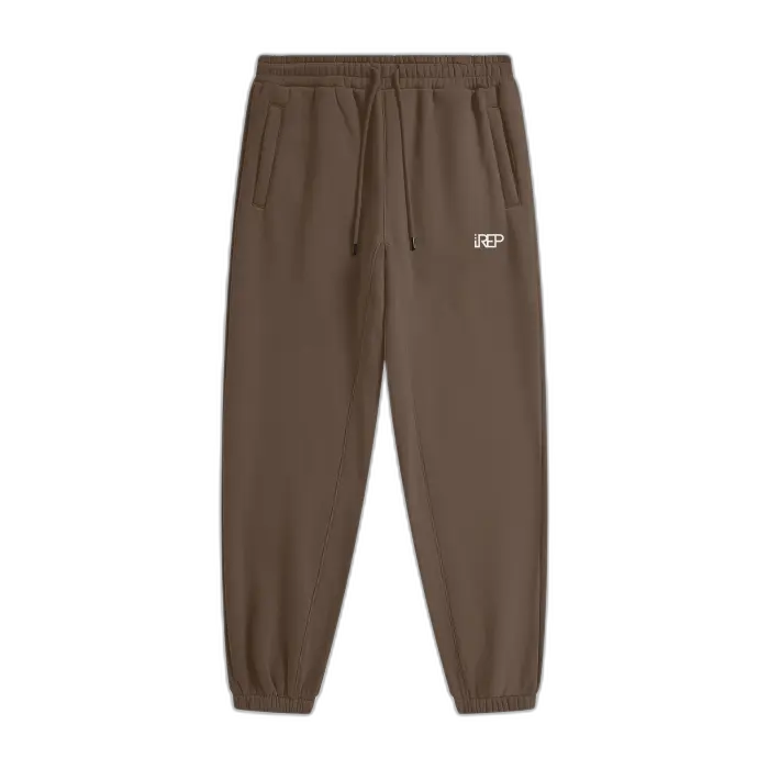 IREP Classic Sweatpants - Dark Brown/White - iRepBrand