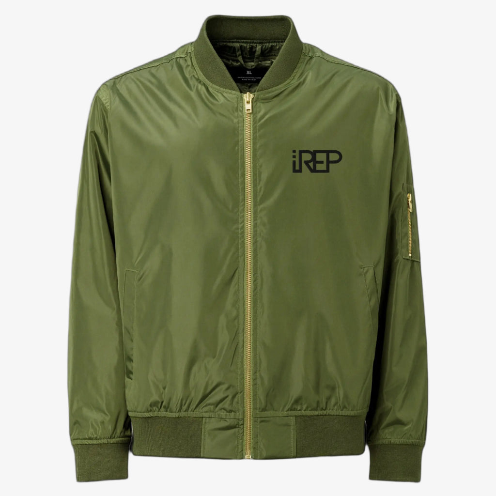 IREP Bomber Jacket - Olive/Black - iRepBrand