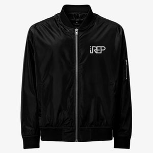 IREP Bomber Jacket - Black/White - iRepBrand