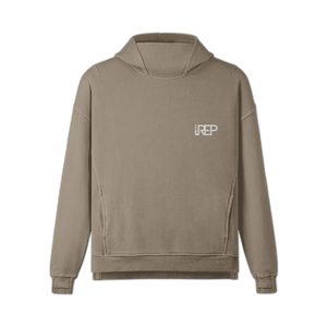 IREP 50 Stars Turtleneck Hoodie - Khaki/White PODpartner 