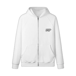 IREP Zip Hoodie - White PODpartner 