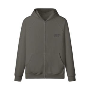 IREP Zip Hoodie - Charcoal Gray PODpartner 