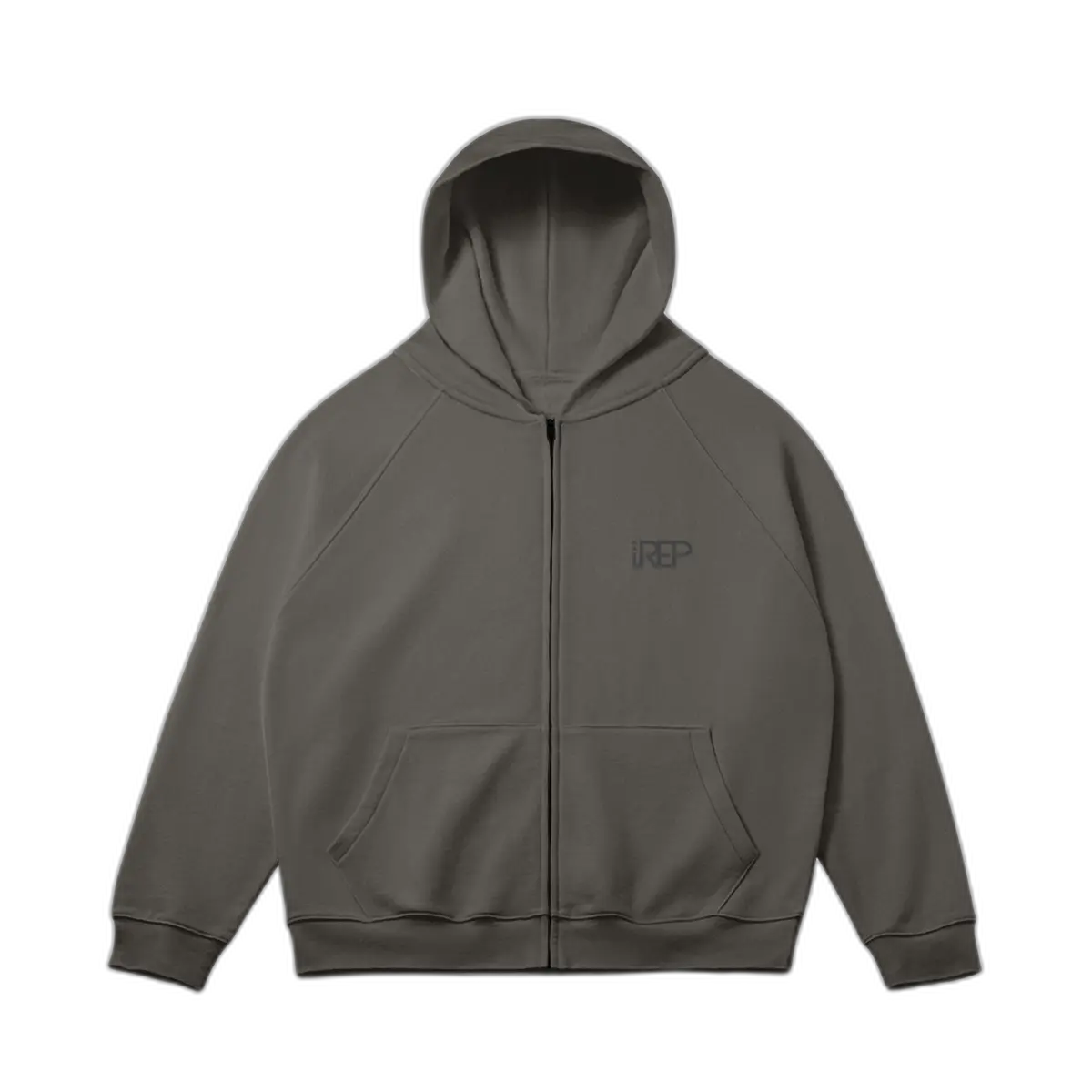 IREP Zip Hoodie - Charcoal Gray PODpartner 