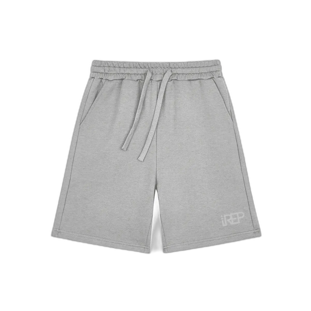 IREP Classic Sweat Shorts - Gray/White PODpartner 