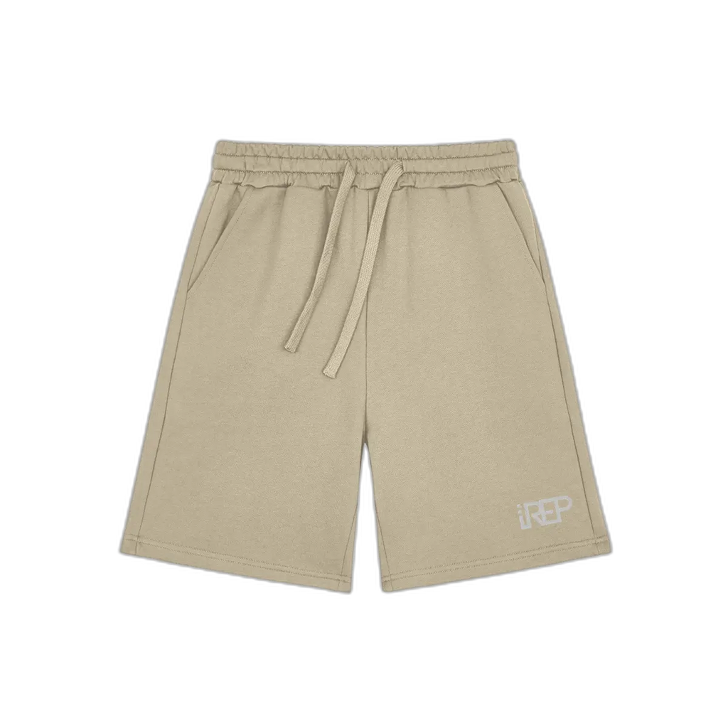 IREP Classic Sweat Shorts Khaki/White PODpartner 