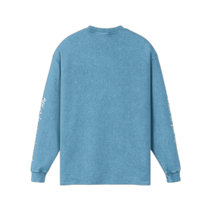 IREP Faded Long Sleeve T-shirt - Dusty Blue/White PODpartner 