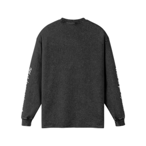 IREP Faded Long Sleeve T-shirt - Faded Black/White PODpartner 