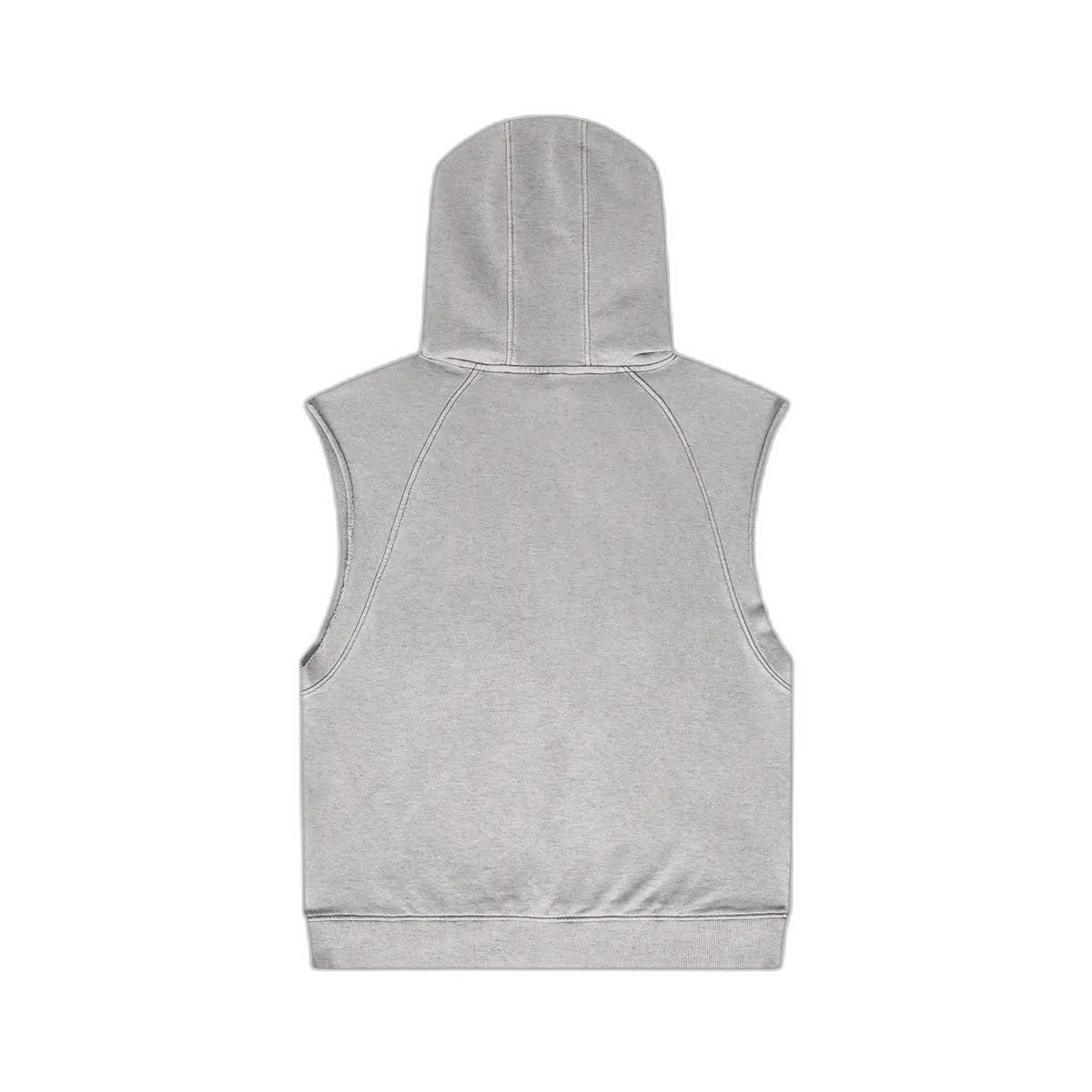 IREP Oversized Washed Sleeveless Hoodie - Heather Gray PODpartner 