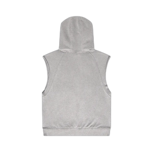 IREP Oversized Washed Sleeveless Hoodie - Heather Gray PODpartner 