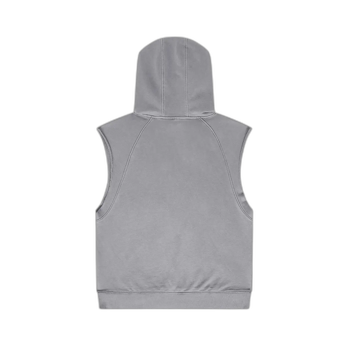 IREP Oversized Washed Sleeveless Hoodie - Smoky Gray PODpartner 