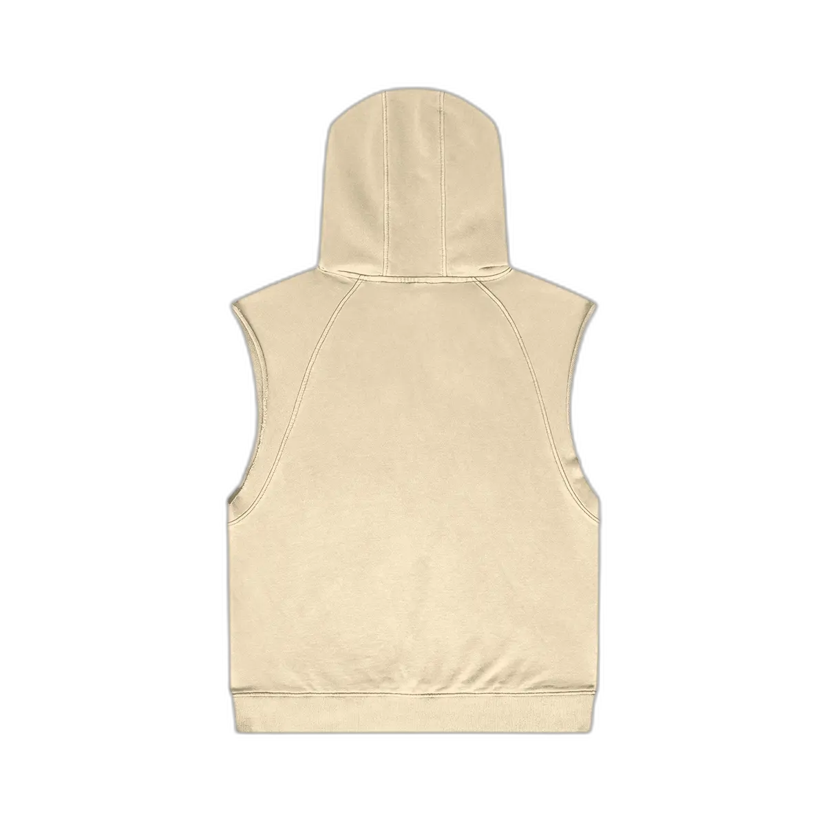 IREP Oversized Washed Sleeveless Hoodie - Pastel Gray PODpartner 