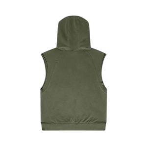 IREP Oversized Washed Sleeveless Hoodie - Rifle Green PODpartner 