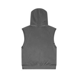 IREP Oversized Washed Sleeveless Hoodie - Dark Gray PODpartner 