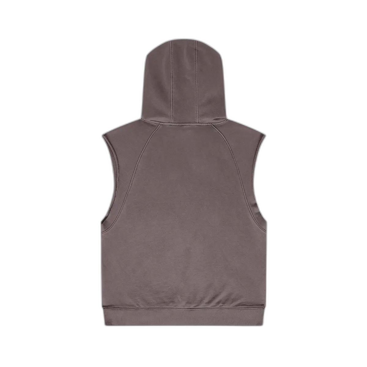 IREP Oversized Washed Sleeveless Hoodie - Brown PODpartner 